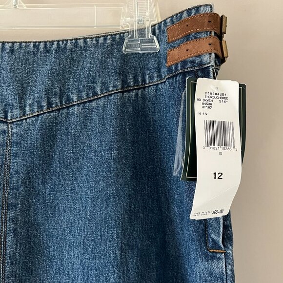 Ralph Lauren Jeans Co. Vintage Long Jean Skirt New Dead Stock size 12 - Picture 2 of 5
